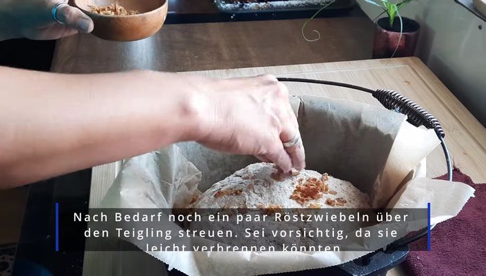 Den Teigling nochmals 1 Stunde ruhen lassen.