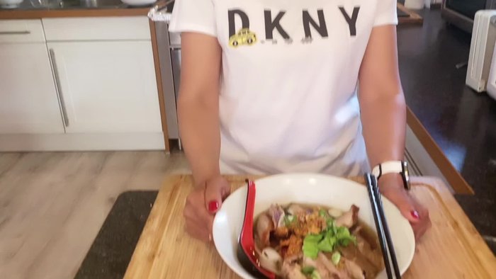 Entenbrust vorbereiten.