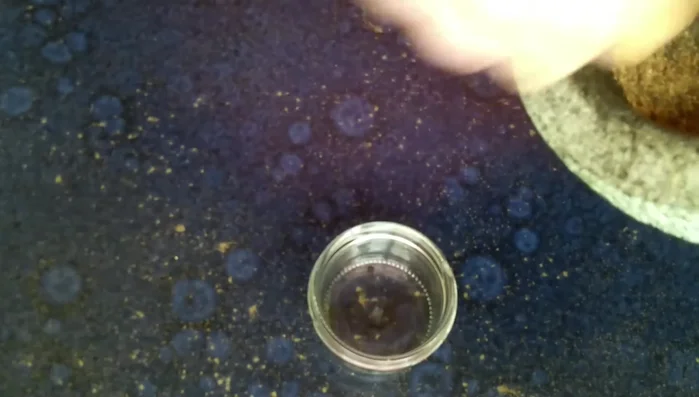 Alles mit den vorbereiteten Gewürzen, Lorbeerblättern, Orangenschale und grünem Pfeffer vermischen.