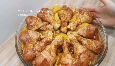 Ofen-Hähnchen mit Kartoffeln: Einfach & Lecker!