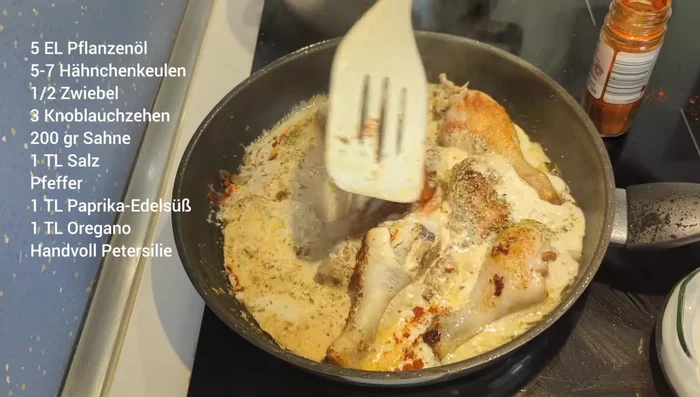 Von der Hitze nehmen und abgedeckt 15 Minuten köcheln lassen.