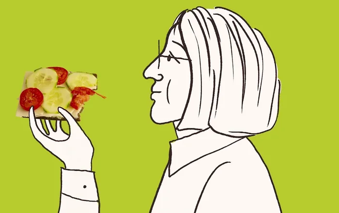 In Scheiben schneiden und mit Butter, Käse (z.B. Emmentaler), Gurken und Tomatenscheiben belegen.