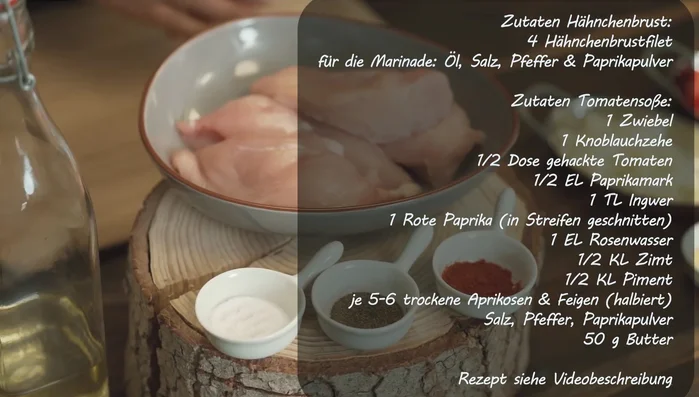 Hähnchenbrust mit Öl, Salz und Pfeffer marinieren. (37.28)
