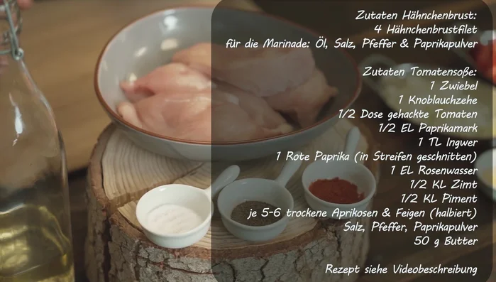 Hähnchenbrust kurz grillen. (40.41)