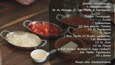 Orientalisches Weihnachtsmenü: Gefülltes Hähnchen & Sultansreis