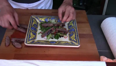 Lauwarme Entenbrust: Rezept aus Franken