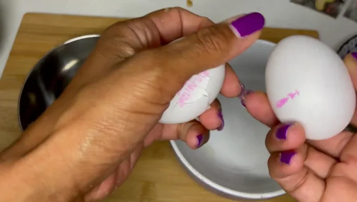 Eier trennen.